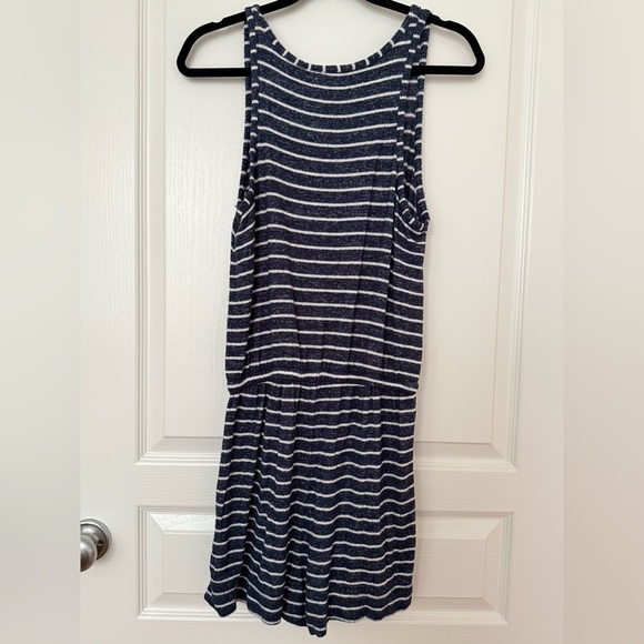 2/$20 ✨Stars Above Striped Romper Navy Blue and White Size S - Picture 4 of 7